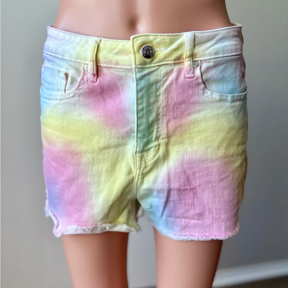 Vigoss Pastel Tie-Dye Jean Shorts